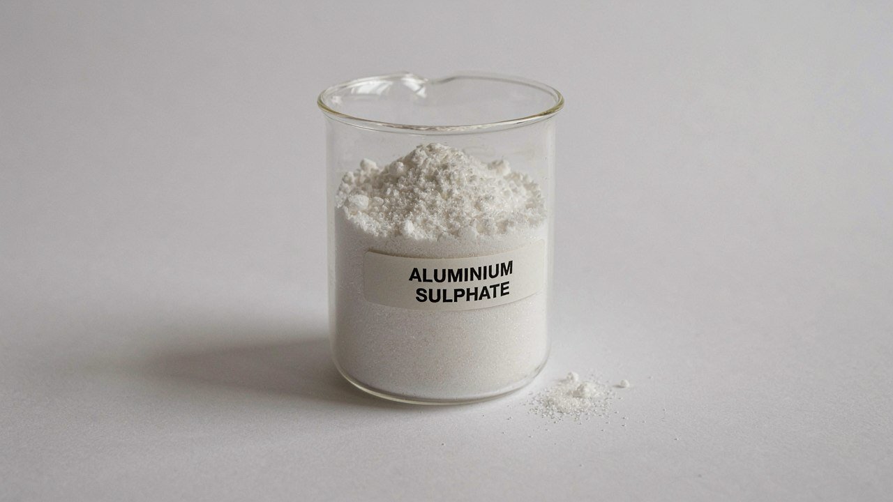 Aluminium Sulphate (Al₂(SO₄)₃) white crystalline powder &mdash; appearance reference, Kranti Chemicals